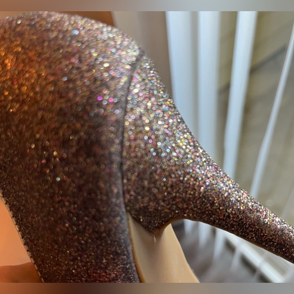 Steve Madden Shimmer Peep Toe Stilettos - Picture 3 of 5
